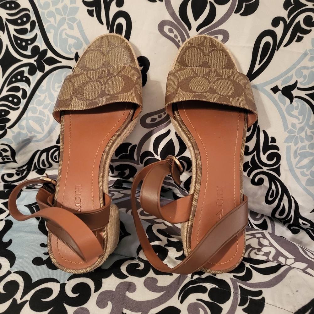 Coach Ankle Strap Sandals